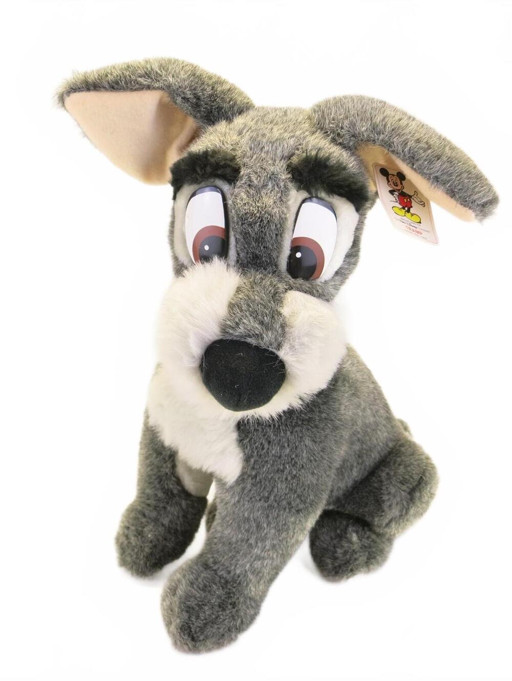Vintage Walt Disney World Disneyland Lady & the Tramp 15" Plush 1980's